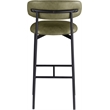 Meridian Furniture Lupita Olive Vegan Leather Upholstered Bar Stool (Set of 2)