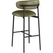 Meridian Furniture Lupita Olive Vegan Leather Upholstered Bar Stool (Set of 2)