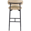 Meridian Furniture Lupita Tan Vegan Leather Upholstered Bar Stool (Set of 2)
