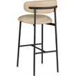 Meridian Furniture Lupita Tan Vegan Leather Upholstered Bar Stool (Set of 2)