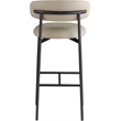 Meridian Furniture Lupita Taupe Vegan Leather Upholstered Bar Stool (Set of 2)