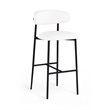 Meridian Furniture Lupita White Vegan Leather Upholstered Bar Stool (Set of 2)