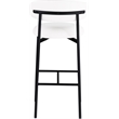 Meridian Furniture Lupita White Vegan Leather Upholstered Bar Stool (Set of 2)