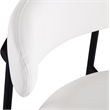 Meridian Furniture Lupita White Vegan Leather Upholstered Bar Stool (Set of 2)