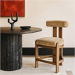 Meridian Furniture Arienzo Beige Velvet Upholstered Counter Stool (Set of 2)