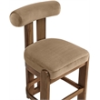 Meridian Furniture Arienzo Beige Velvet Upholstered Counter Stool (Set of 2)