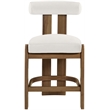 Meridian Furniture Arienzo Cream Velvet Upholstered Counter Stool (Set of 2)