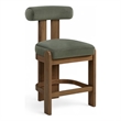 Meridian Furniture Arienzo Green Velvet Upholstered Counter Stool (Set of 2)