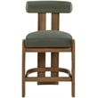 Meridian Furniture Arienzo Green Velvet Upholstered Counter Stool (Set of 2)