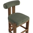 Meridian Furniture Arienzo Green Velvet Upholstered Counter Stool (Set of 2)