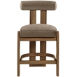 Meridian Furniture Arienzo Taupe Velvet Upholstered Counter Stool (Set of 2)