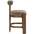 Meridian Furniture Arienzo Taupe Velvet Upholstered Counter Stool (Set of 2)