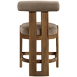 Meridian Furniture Arienzo Taupe Velvet Upholstered Counter Stool (Set of 2)