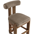 Meridian Furniture Arienzo Taupe Velvet Upholstered Counter Stool (Set of 2)