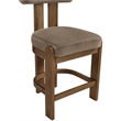 Meridian Furniture Arienzo Taupe Velvet Upholstered Counter Stool (Set of 2)