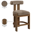 Meridian Furniture Arienzo Taupe Velvet Upholstered Counter Stool (Set of 2)