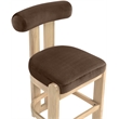 Meridian Furniture Arienzo Brown Velvet Upholstered Counter Stool (Set of 2)