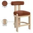 Meridian Furniture Arienzo Cognac Velvet Upholstered Counter Stool (Set of 2)