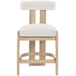 Meridian Furniture Arienzo Cream Velvet Upholstered Counter Stool (Set of 2)