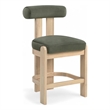 Meridian Furniture Arienzo Green Velvet Upholstered Counter Stool (Set of 2)