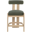 Meridian Furniture Arienzo Green Velvet Upholstered Counter Stool (Set of 2)