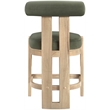 Meridian Furniture Arienzo Green Velvet Upholstered Counter Stool (Set of 2)