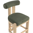 Meridian Furniture Arienzo Green Velvet Upholstered Counter Stool (Set of 2)