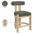 Meridian Furniture Arienzo Green Velvet Upholstered Counter Stool (Set of 2)