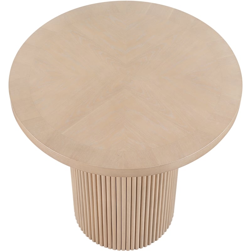 Meridian Furniture Belinda Natural Veneer And Solid Wood Counter Height Table