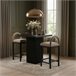 Meridian Furniture Belinda Black Veneer And Solid Wood Counter Height Table