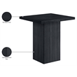 Meridian Furniture Belinda Black Veneer And Solid Wood Counter Height Table