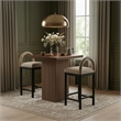 Meridian Furniture Belinda Brown Veneer And Solid Wood Counter Height Table
