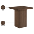 Meridian Furniture Belinda Brown Veneer And Solid Wood Counter Height Table