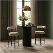 Meridian Furniture Belinda Black Oak Veneer And Solid Wood Bar Height Table