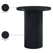 Meridian Furniture Belinda Black Oak Veneer And Solid Wood Bar Height Table