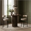 Meridian Furniture Belinda Brown Oak Veneer And Solid Wood Bar Height Table