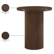 Meridian Furniture Belinda Brown Oak Veneer And Solid Wood Bar Height Table