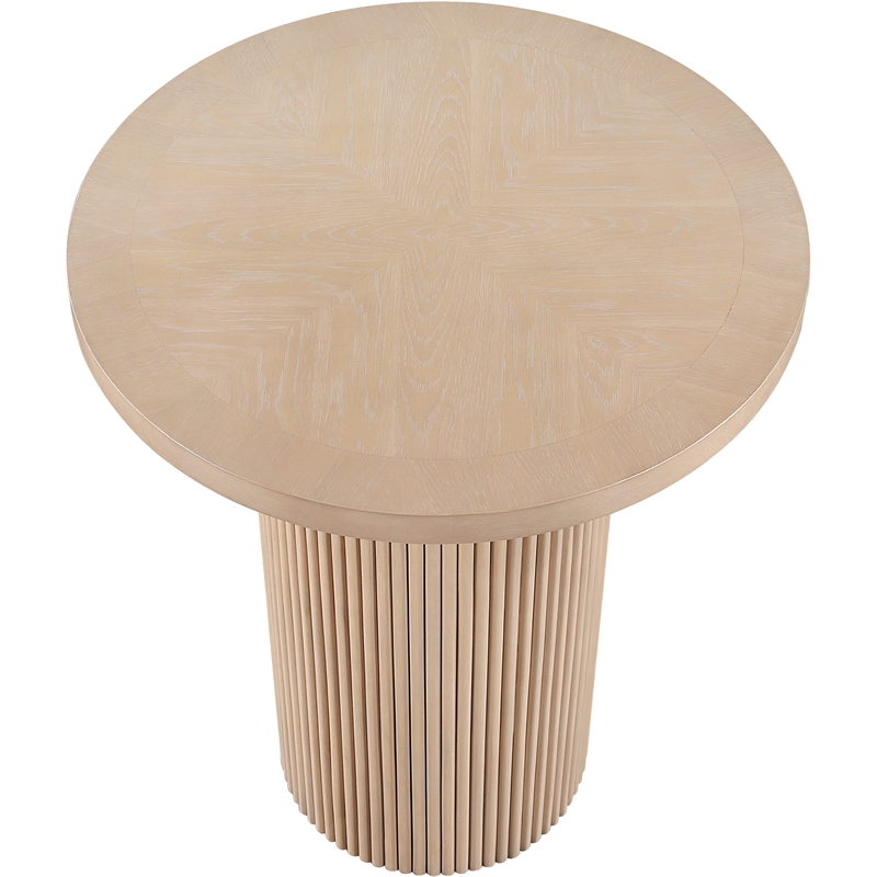Meridian Furniture Belinda Natural Oak Veneer And Solid Wood Bar Height Table