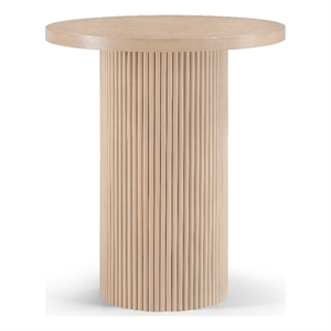 Meridian Furniture Belinda Natural Oak Veneer And Solid Wood Bar Height Table