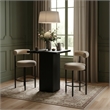 Meridian Furniture Belinda Black Oak Veneer And Solid Wood Bar Height Table