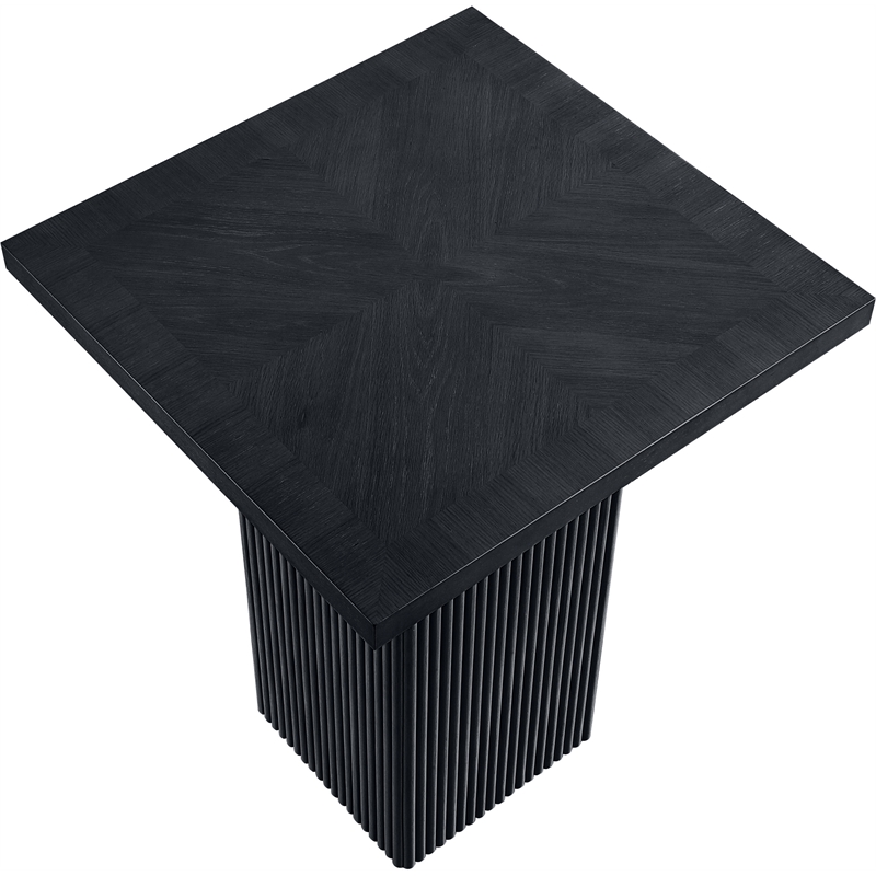 Meridian Furniture Belinda Black Oak Veneer And Solid Wood Bar Height Table