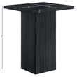 Meridian Furniture Belinda Black Oak Veneer And Solid Wood Bar Height Table