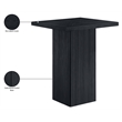Meridian Furniture Belinda Black Oak Veneer And Solid Wood Bar Height Table