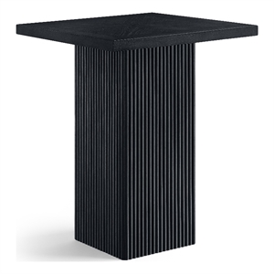 Meridian Furniture Belinda Black Oak Veneer And Solid Wood Bar Height Table