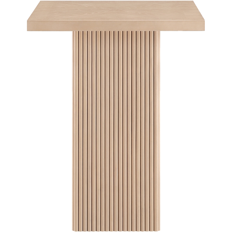 Meridian Furniture Belinda Natural Oak Veneer And Solid Wood Bar Height Table