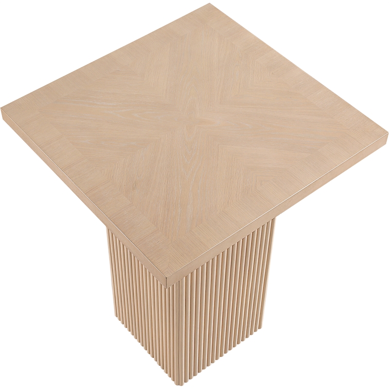 Meridian Furniture Belinda Natural Oak Veneer And Solid Wood Bar Height Table