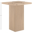 Meridian Furniture Belinda Natural Oak Veneer And Solid Wood Bar Height Table