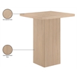 Meridian Furniture Belinda Natural Oak Veneer And Solid Wood Bar Height Table