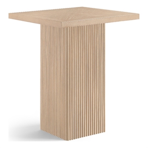 Meridian Furniture Belinda Natural Oak Veneer And Solid Wood Bar Height Table