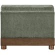 Meridian Furniture Turin Green Chenille Fabric Upholstered Modular Armless Chair
